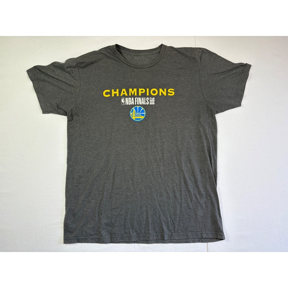 Golden State Warriors 2018 NBA Finals Champions Roster T-Shirt Mens XL Gray
